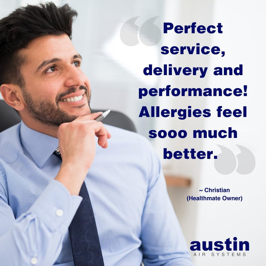 Healthmate Standard Air Purifier, Sandstone - Advanced 4- Stage Filtration Air Purifiers for Home with Activated Carbon & Zeolite - Ideal as Air Purifiers for Bedroom, Model B400