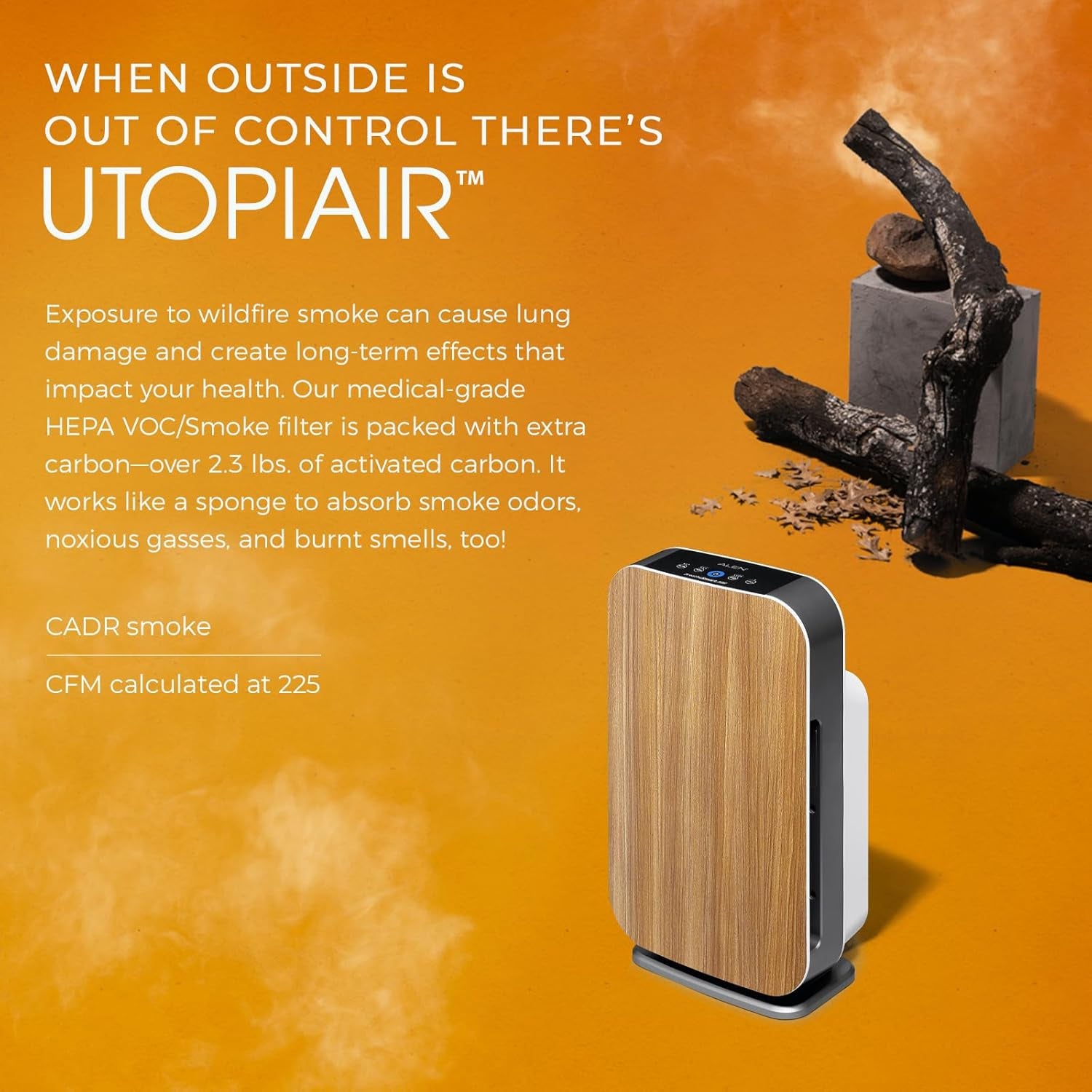 Air Purifier Breathesmart Flex HEPA With Voc/Smoke Filter
